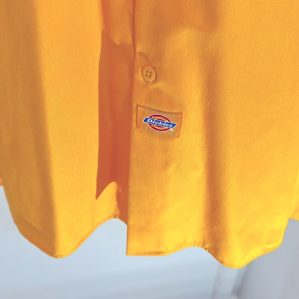 Dickies Burnt Orange Short Sleeve Stain Resistant Work Shirt 2XL NWT - Picture 8 of 14